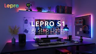 Lepro S1 AI Smart LED Strip Lights  MagicColor Light Strips with IC Insert AI Generated Lighting [upl. by Arakahs]