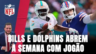 HILL ALLEN TUA E MAIS BILLS E DOLPHINS ABREM A SEMANA 2 DA NFL COM PROMESSA DE JOGÃO [upl. by Lorrayne]