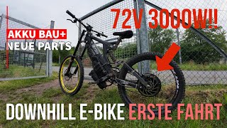 3000w Ebike Downhill Selbstbau Part 2 I Pitbike Upload [upl. by Felita]