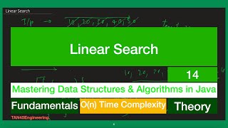 14 Understanding Linear Search  Java  DSA Coding Series  Tan45Engineering [upl. by Francyne]