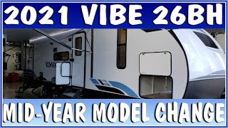 Model Change 2021 Vibe 26bh bunkhouse Travel Trailer  Couchs RV Nation a RV Wholesaler Camper Tour [upl. by Rask2]