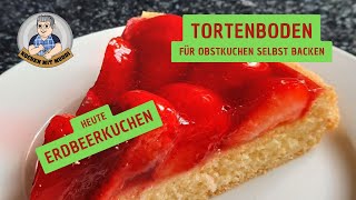 Tortenboden für Erdbeerkuchen selbst backen [upl. by Kipton]