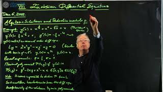 Hauser Fuchsian Differential Equations Lecture 8 December 6 2022 [upl. by Ognimod]