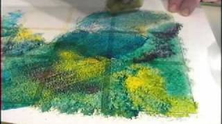 Glass Painting Sponging and Stippling [upl. by Nawiat529]