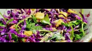 RECEITA de SALADA DE REPOLHO ROXO COM ABACAXI [upl. by Ilrebma]