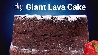 DIY GIANT LAVA CAKE  WILL IT CLOG [upl. by Fiester718]