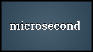 How many times is a millisecond larger then a microsecond [upl. by Ahsit]