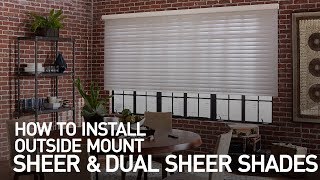 How to Install Outside Mount Sheer Horizontal Shades [upl. by Anasus]