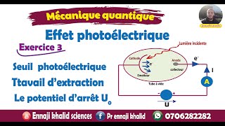 Effet photoélectrique Exercice 3 [upl. by Hershell]