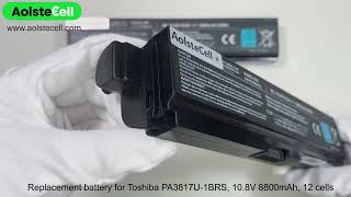 Replacement battery for Toshiba PA3817U1BRS4400mAh 6 cells amp 8800mAh 12 cells [upl. by Claudell289]