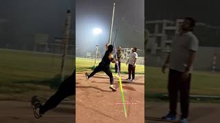 Javelin throw 💪🏻  motivation trackandfield youtubeshorts bhartiyaathleticsplayer [upl. by Adnarb]