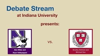 2014 NDT Quarters  Northwestern MV vs Harvard BS [upl. by Yug964]