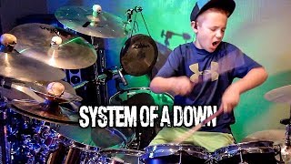 CHOP SUEY  SOAD 9 year old drummer [upl. by Aleakim428]