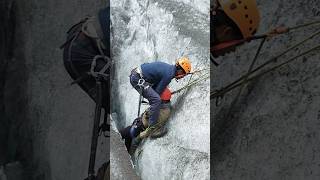 Crevasse rescue Team travel mountains ice crevasse rescue uphilladventure adventure dirang [upl. by Ymrej591]