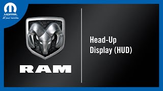 HeadUp Display  How To  2023 Ram 1500 DT Base amp TRX Models [upl. by Enreval]