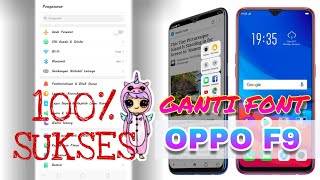 Baru Ganti font oppo f9 tanpa root [upl. by Dunkin]