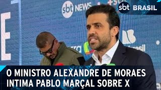 Moraes intima Marçal a depor sobre uso do X  SBT Brasil 051024 [upl. by Anir]