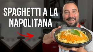 ¡Cómo hacer Espaguetis con Salsa Napolitana Casera  Receta Pasta Italiana Fácil [upl. by Ulund926]