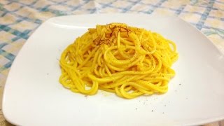 Spaghetti al Limone Zafferano e Bottarga [upl. by Chao]