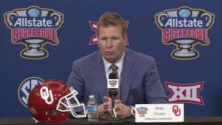 Oklahoma Defensive Coordinator Mike Stoops [upl. by Ermengarde40]