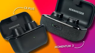 Sennheiser CX Plus VS Momentum 3  True Wireless Earbuds Review [upl. by Glynnis]