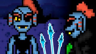 UNDYNE Unlocked UNDERTALE Fighting Game quotBonetalequot [upl. by Tnek]