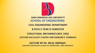 BEC3302 Structural Mechanics Lecture13 [upl. by Oicnerolf]