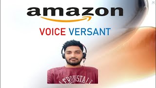 Amazon Voice Versant Test for ROC  SPS IN  TRMS  Payment Risk Ops  techie1test [upl. by Alejandro459]