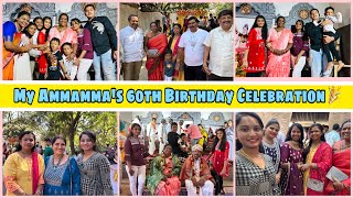 My Ammamma’s 60th Birthday Celebration 🎉Attending Family Function♥️Spurthi Vlogs [upl. by Luas]