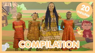 🌴 Compilation de comptine africaine pour enfants  Les amis de Boubi S1 🐒 [upl. by Jacy]