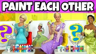 PAINT EACH OTHER CHALLENGE Disney Princess Giant Edition Totally TV Characters [upl. by Postman]