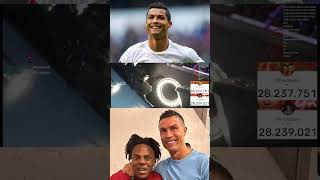 Cristiano ronaldo passa ishowspeed em inscrições e essa é a reação do speed ishowspeed urronaldo [upl. by Haff]