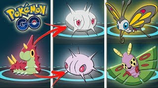 ¡EVOLUCIÓN WURMPLE a SILCOON BEAUTIFLY y a CASCOON DUSTOX en Pokémon GO NO HAY TRUCO Keibron [upl. by Zetnom]