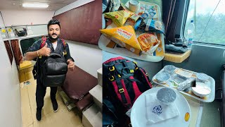 Rajdhani Express First Class Coupe Journey  Chennai Rajdhani  IRCTC first class food Review EP1 [upl. by Ydnik]