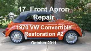 17 of 44 1970 VW Beetle Front Apron Repair 1042011wmv [upl. by Herminia418]