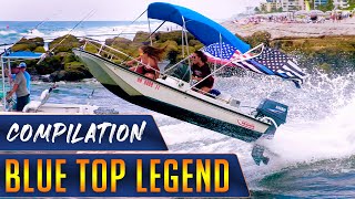 BLUE TOP LEGEND BEST amp WORST MOMENTS  HAULOVER INLET  WAVY BOATS [upl. by Ronnoc73]