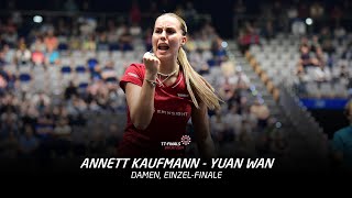 Annett Kaufmann  Yuan Wan  DamenFinale  Highlights und Interview  TTFinals Erfurt 2024 [upl. by Wahkuna]