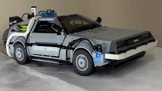 Back to the Future DeLorean Completed Lego UCS MOC [upl. by Komsa248]