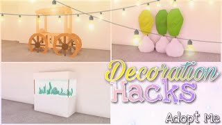 8 Decoration Hacks 🎍🌷  Adopt Me Building Hacks Roblox [upl. by Luapnoj241]