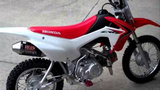 Honda CRF110F Yoshimura RS2 Exhaust Two Brothers Billet Footpegs BBR  Honda of Chattanooga TN [upl. by Ahsiri]