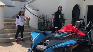 Dodgers closer Kenley Jansen surprises wife with Polaris Slingshot for Mothers Day [upl. by Lait]