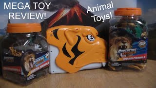 HUGE Adventure Force 55 PCS Jumbo Safari Animal Buckets Toy Review AND MORE [upl. by Hoyt]