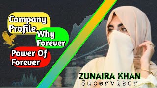 Why Forever  Company Profile By Zunaira KhanSupervisor in AlFalah [upl. by Sawyere]