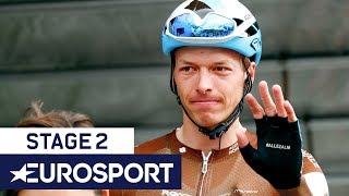 BinckBank Tour 2019  Stage 2 Highlights  Cycling  Eurosport [upl. by Perrins]