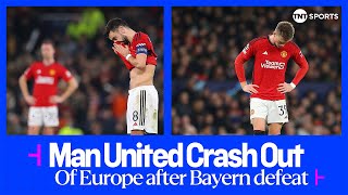 FULLTIME SCENES as Manchester United crash out of Europe with Bayern Munich defeat 😭 UCL [upl. by Andrei]