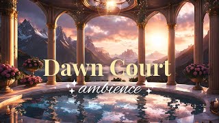 Dawn Court  ACOWAR High Lord Meeting  1 hour music amp 1 hour ambient sound [upl. by Corbin761]