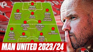 Erik Ten Hags 202324 Manchester United Squad Depth Analysis  What Transfers Are Needed [upl. by Atinnek631]