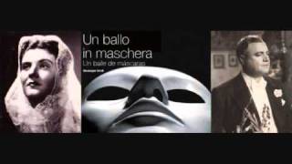 Maria Caniglia amp Beniamino Gigli Teco io sto Un ballo in maschera [upl. by Eniamahs]