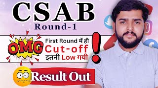 CSAB Round 1 Seat Allotment amp Cut Off Analysis Surprisingly Low Cut Off Lead to High Admission Rate [upl. by Ahsiekal]