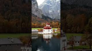 St Bartholomews Pilgrimage church on Konigsee  Germany [upl. by Mason]